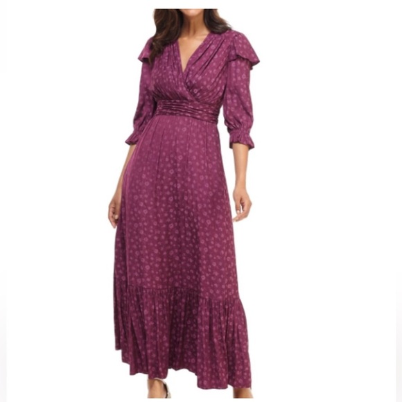 Gal Meets Glam Cassandra Purple Dress - Picture 2 of 4